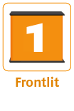 Counter Professional Square black mit Frontlitabdeckung