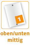 Löcher oben und unten mittig bohren (2 Löcher d=5mm)