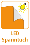 Druck auf LED Spanntuch