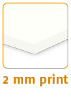 Werbetafel aus 2mm Forex print