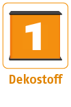 Counter Professional Square black mit Dekostoffabdeckung